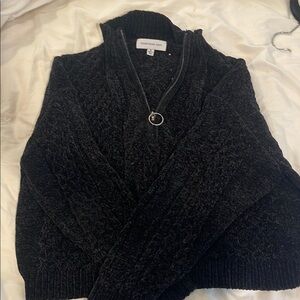 Something Navy Black Sweater